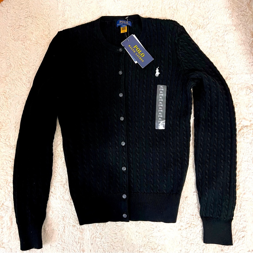 Polo Ralph Lauren Cable Knit Cotton Cardigan for Girls (New)